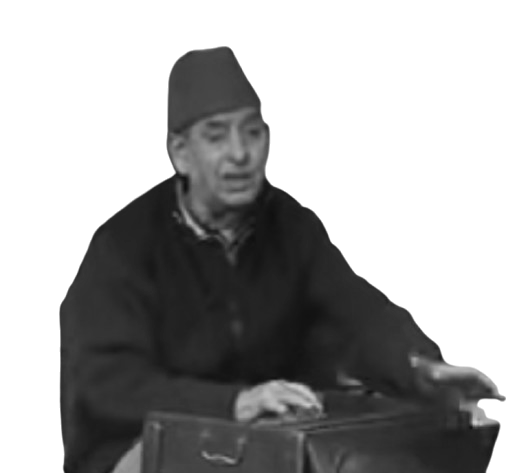 Kashmiri Sufi Master with Harmonium and Karakul cap